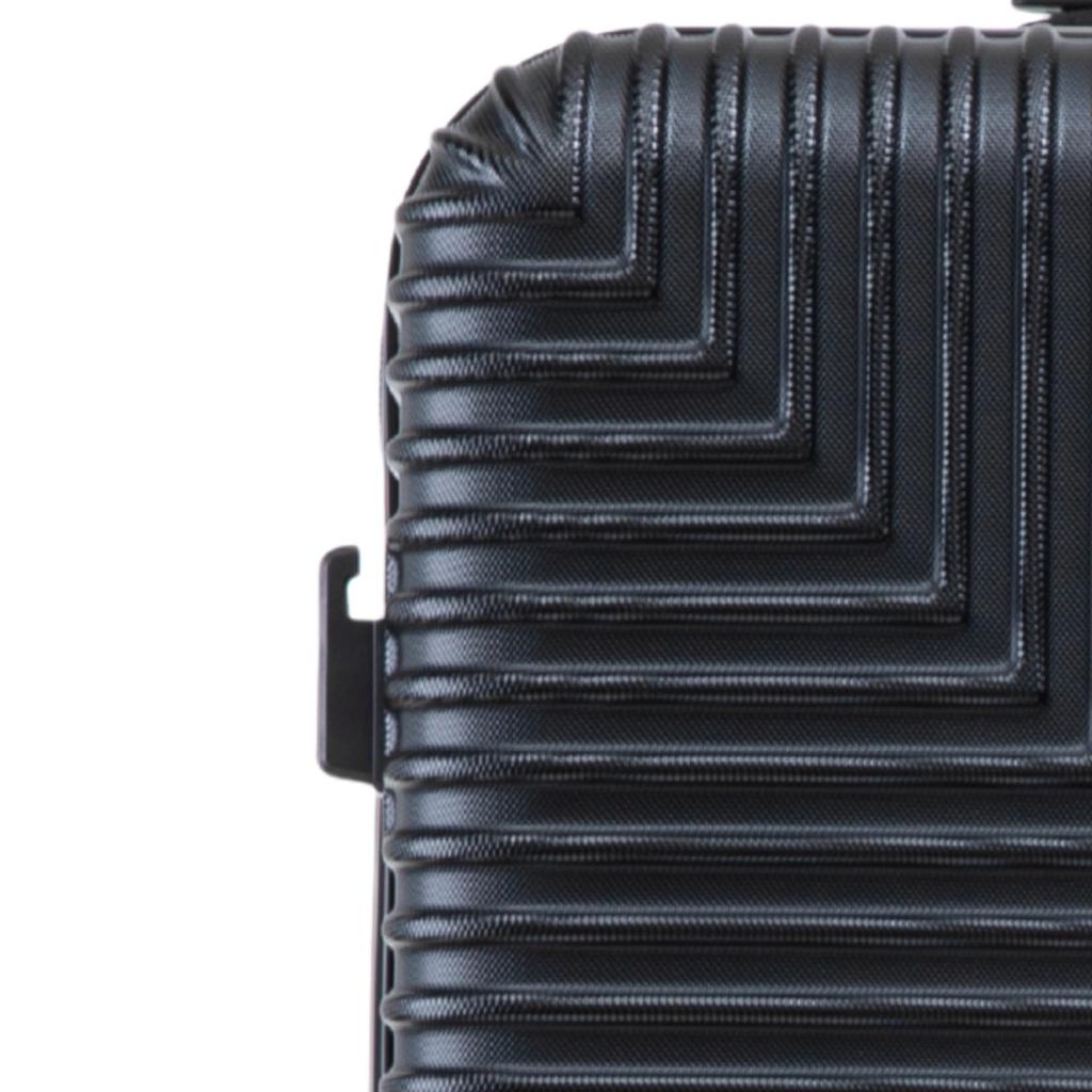 Set of 3 Wings Pc Eco Black Suitcases