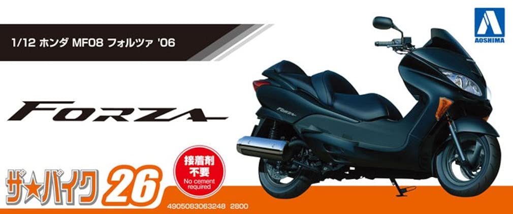 Aoshima Bunka Kyozaisha The Bike Series Honda MF08 Forza 2006 Plastic Model 1/12 No.26