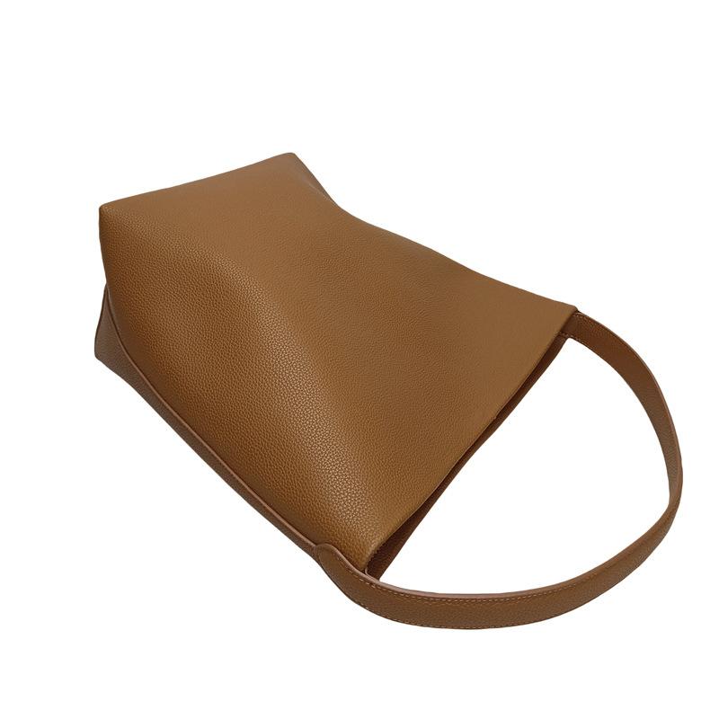 Сумки-шопперы для женщин с узором личи из спилковой кожи с пряжкой — фото 3