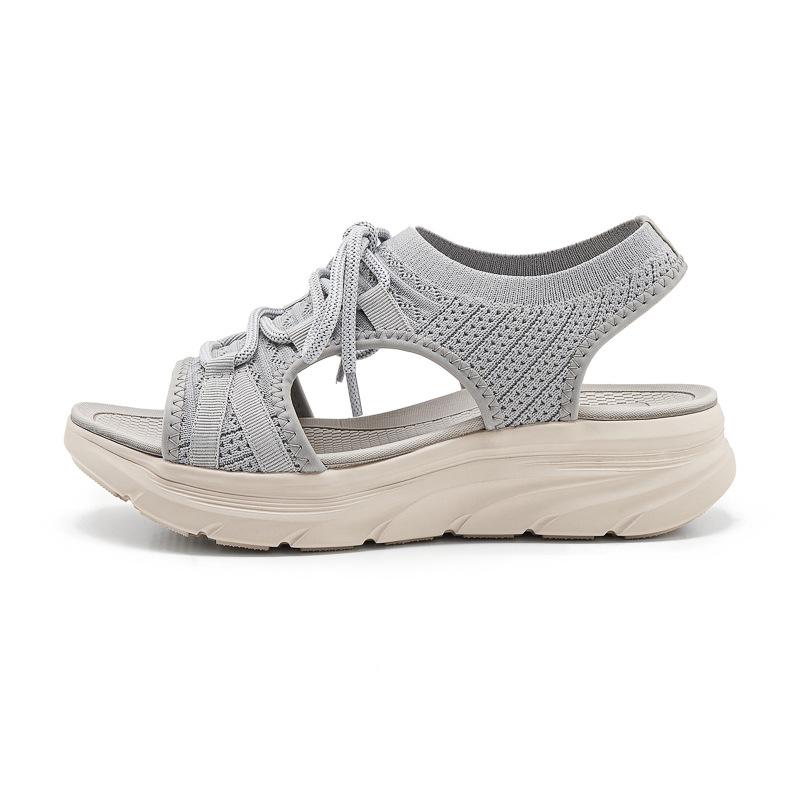 European And American Fashion Breathable New Sports Md Casual Strap Solid Color Women's Sandals Comfortable Large-Size Sandals