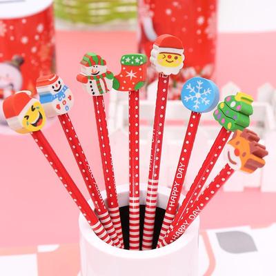 Santa Claus HB Pencils: Holiday Gifts for Kindergarten Kids & Learning Prizes