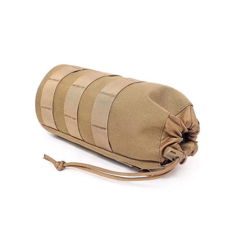 Tactical Outdoor Molle Water Bottle Pouch: Wear-Resistant, Insulated Sleeve & Handheld Waist Bag
