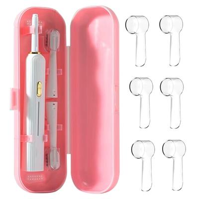 HURKEYE Electric Toothbrush Case with Toothbrush Cover for iO Series Electric Portable Toothbrush Storage Travel Case Oral-B Toothbrushes, (Pink)