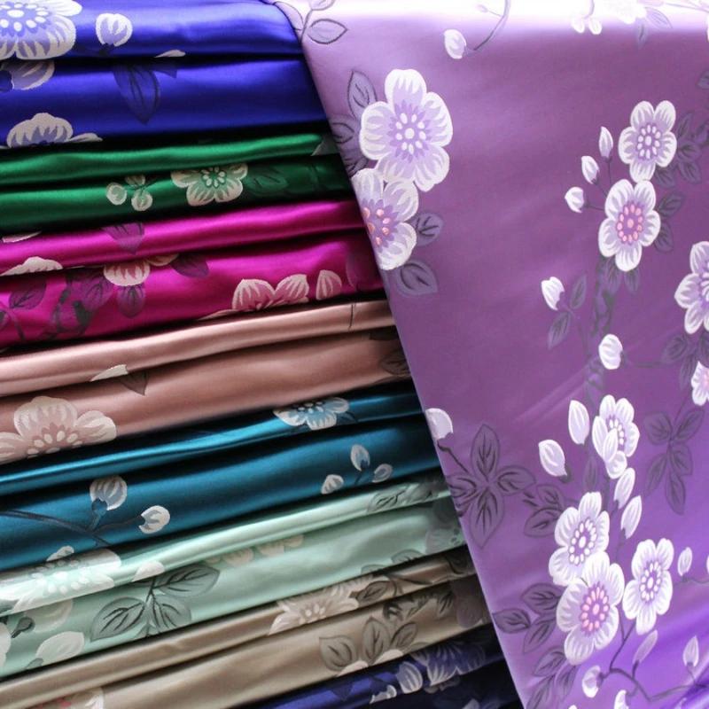 Chinese Style Decoration Weaving Brocade Fabric Jacquard Silk Fabric DIY Handmade Cheongsam Cotton-padded Jacket Mongolian Robe