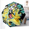 1pc Monster High, Mermaid Themed High-quality Umbrella,Automatic Opening and Closing Umbrella,Multi-functional Umbrella G0811106