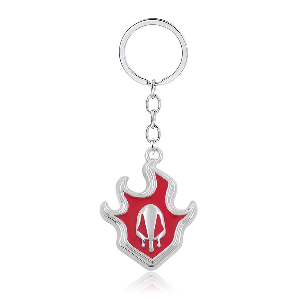 Bleach Kurosaki Ichigo Bull Head Skull Mask Flame Metal Pendant Necklace For Fans