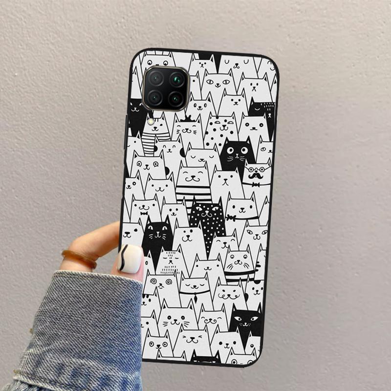 Funny Cat Collage For Huawei Nova 12s 12i 11i 8i 7i Y73 Y70 Y90 Y60 Y72 Y61 Y91 9 10 SE P30 Pro P40 Lite Case