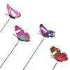 15Pcs/Lot Artificial Simulation Butterfly Stakes Garden Outdoor Decorations