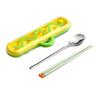 Dopamine Chopsticks Three-piece Set with Carrying Case Spoon Cutlery Set  Outdoor Dining