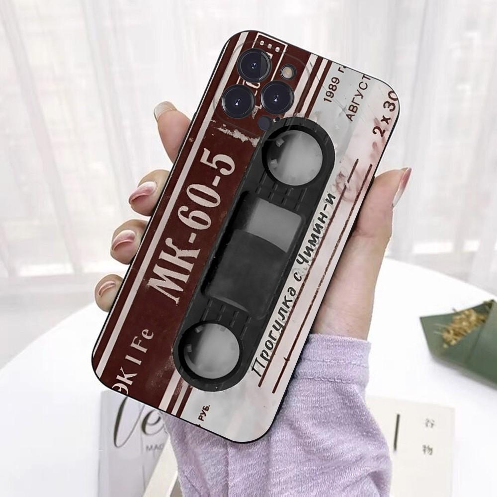 Vintage Cassette Tape Phone Case For IPhone 16 15 14 11 12 13 Mini Pro XS Max Cover 6 7 8 Plus X Funda Shell