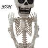 Halloween Party Supplies Posable Skeleton Decoration, 41 Inch Full Body Hanging Human with Decorative for Fireplace Movable Joints Yard Garden