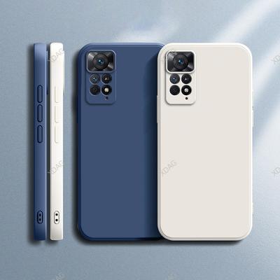 Pure Color Phone Case for Xiaomi Redmi Note11 Note 11 11E 11T 11Pro Pro Plus Pro+ 11S 11SE 4G 5G Soft Liquid Silicone Back Cover