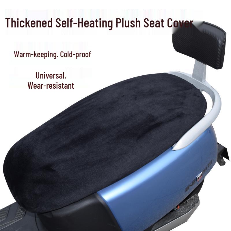 Plush Self-Heating Winter Seat Cover for Electric Vehicles