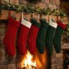 Large Capacity Knitted Christmas Stockings Santa Claus Xmas Tree Hanging Decoration  Scene Making