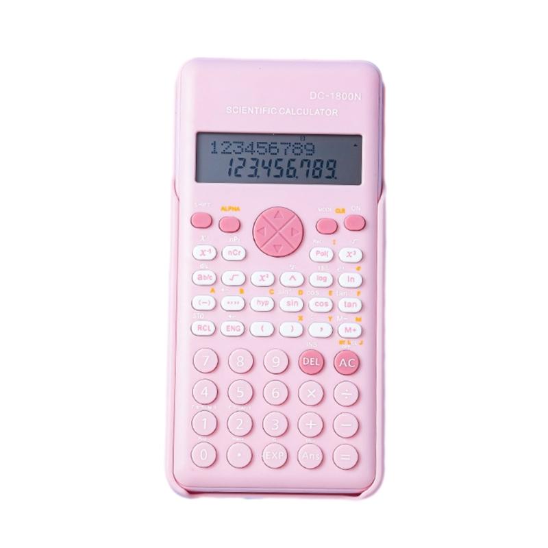 

Scientific Calculator Functional Engineering Multiple Modes Graphing Function For student School Business Office Home розовый
