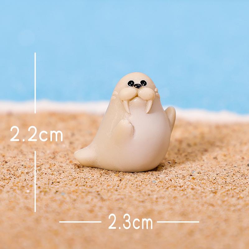 

Микроландшафтные украшения, Реалистичные морские львы, морские собаки, тюлени и другие маленькие животные, креативные автомобильные смоляные поделки, декоративные аксессуары Walrus