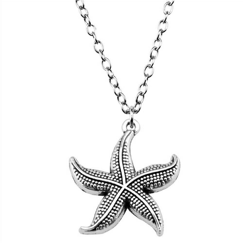 Seahorse Charm Necklace Ocean Marine Life Pendant Beach Vacation Nautical Jewelry 43cm Chain