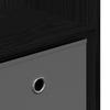 Sideboard in Black Oak Look 88.5 x 27.5 x 63.5 cm
