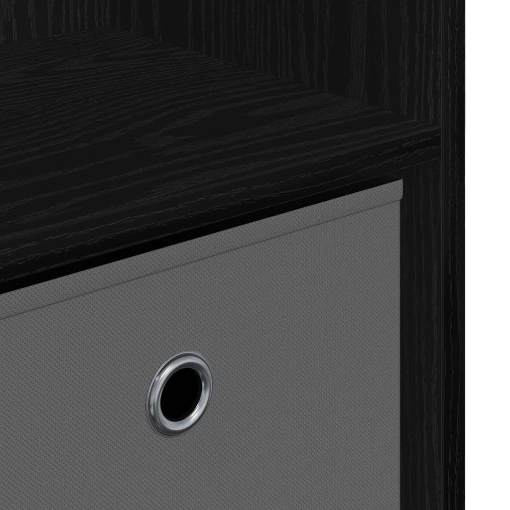 Sideboard in Black Oak Look 88.5 x 27.5 x 63.5 cm