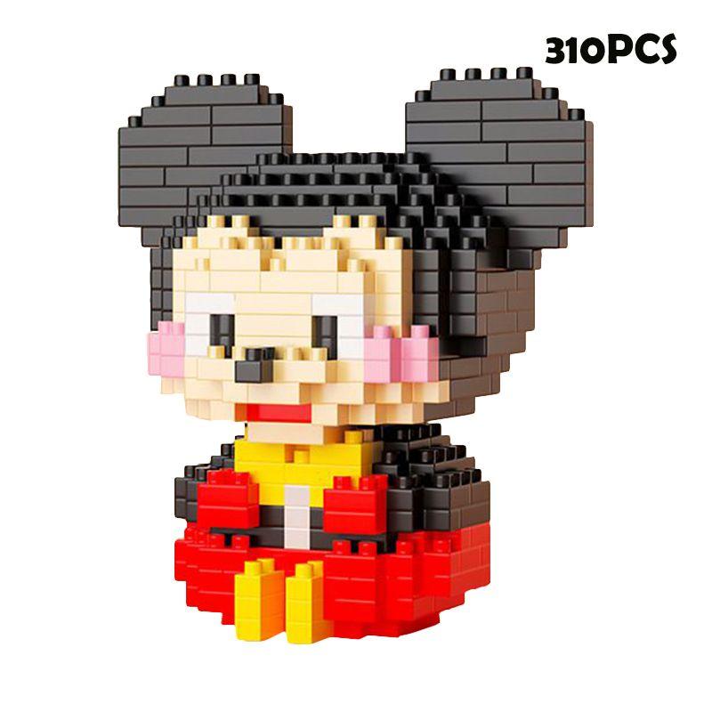 Disney Mickey Minnie Goofy Cartoon Building Blocks For Kids' Intelligence Development