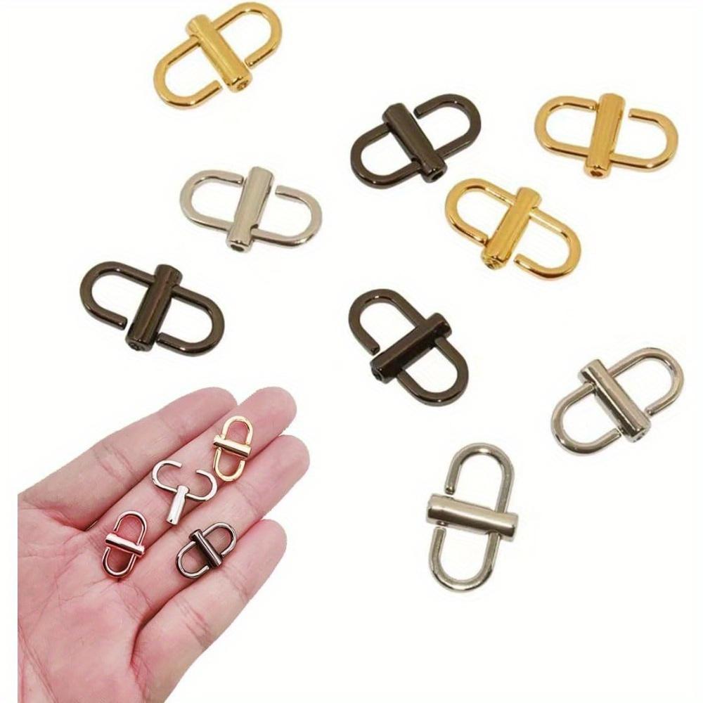 4pcs Adjustable Metal Slide Buckle for Chain Strap Shortening, Mini S-Shape Bag Strap Buckle, Accessory for Handbag Chain Length Adjustment