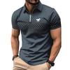 New Fashion Men Clothes Summer Fashion Casual Zipper Polo Shirt Men Lapel Golf Polo Shirt Tops .