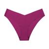 Plus Size Ice Silk Seamless Maternity V-Neck Low Waist One-Piece Sport Breathable Brazilian Panties