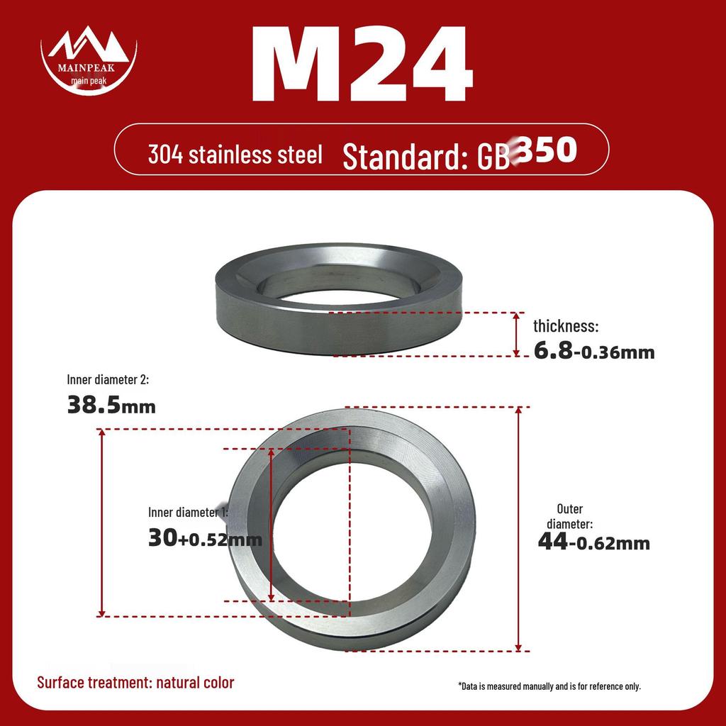 GB850 Tapered Washer: 304 Stainless Steel, High-Strength, Concave-Convex, for Fish Eye Bearings.