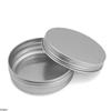 Empty Silver Aluminum Tins Cans Round Box 5ml 10ml 15ml 30ml 50ml 100ml Screw Top Lid Storage Beard Lip Balm Oil Craem Empty Can