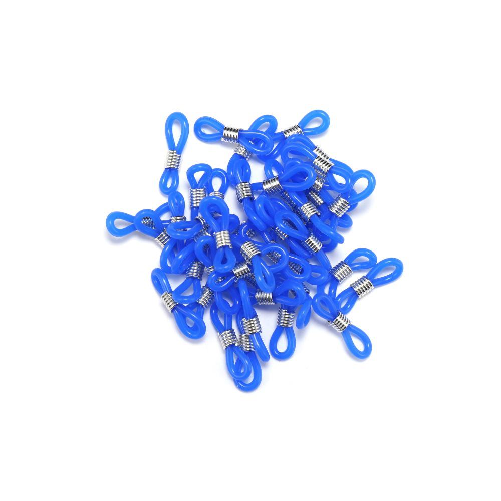 DIY Eyeglass & Mask Chain: Anti-loss Figure 8 Candy Color Rubber Link