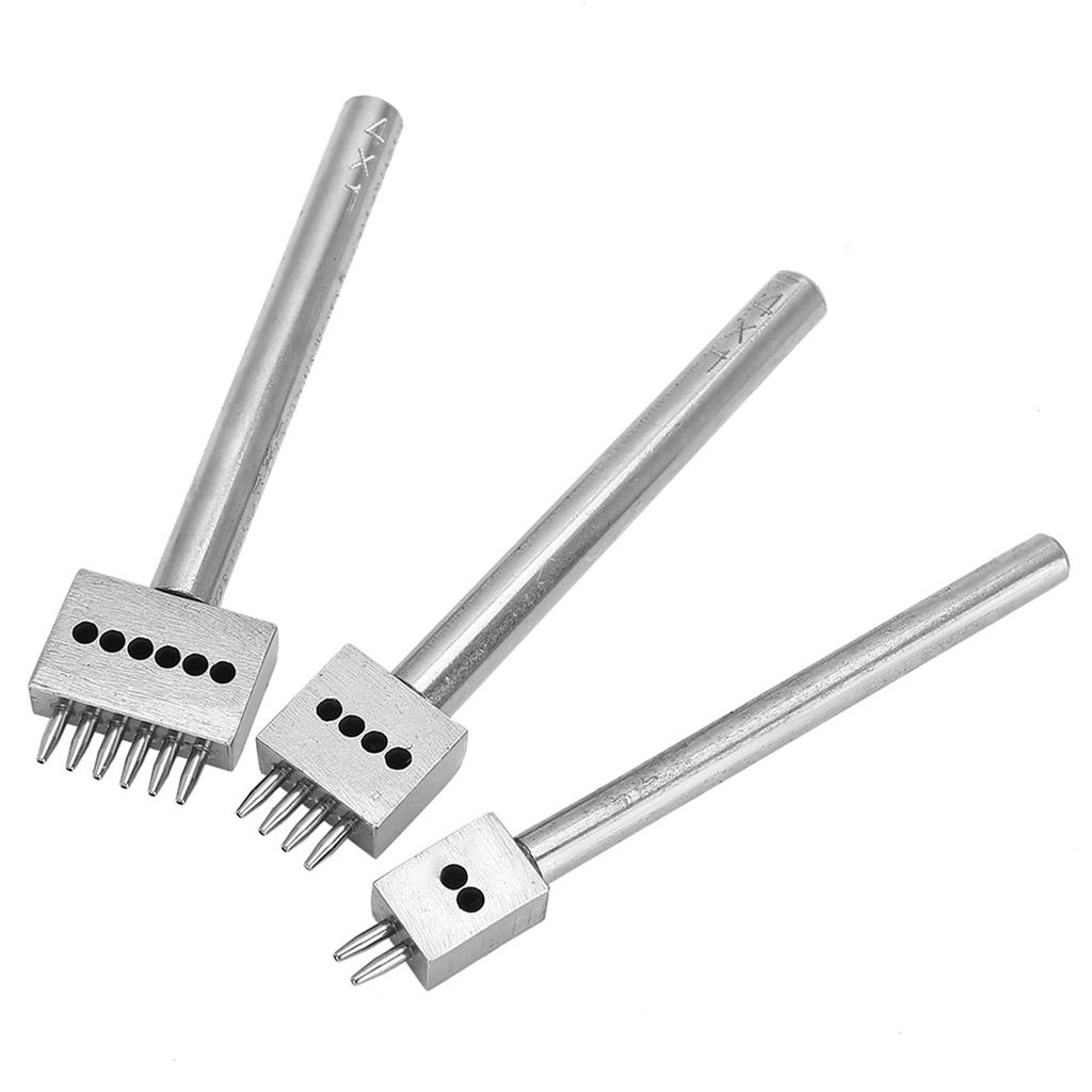 3 buc spațiere perforator instrument DIY piele meșteșuguri găuri perforator set curea perforator