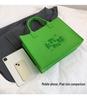 Eco-Friendly Logo Print Large Capacity Felt Tote Bag with Pattern
