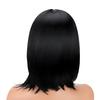 Women Black Short Straight Wig Straight Knotless Light-weighted Wig for Girls Daily Use Hair Styling