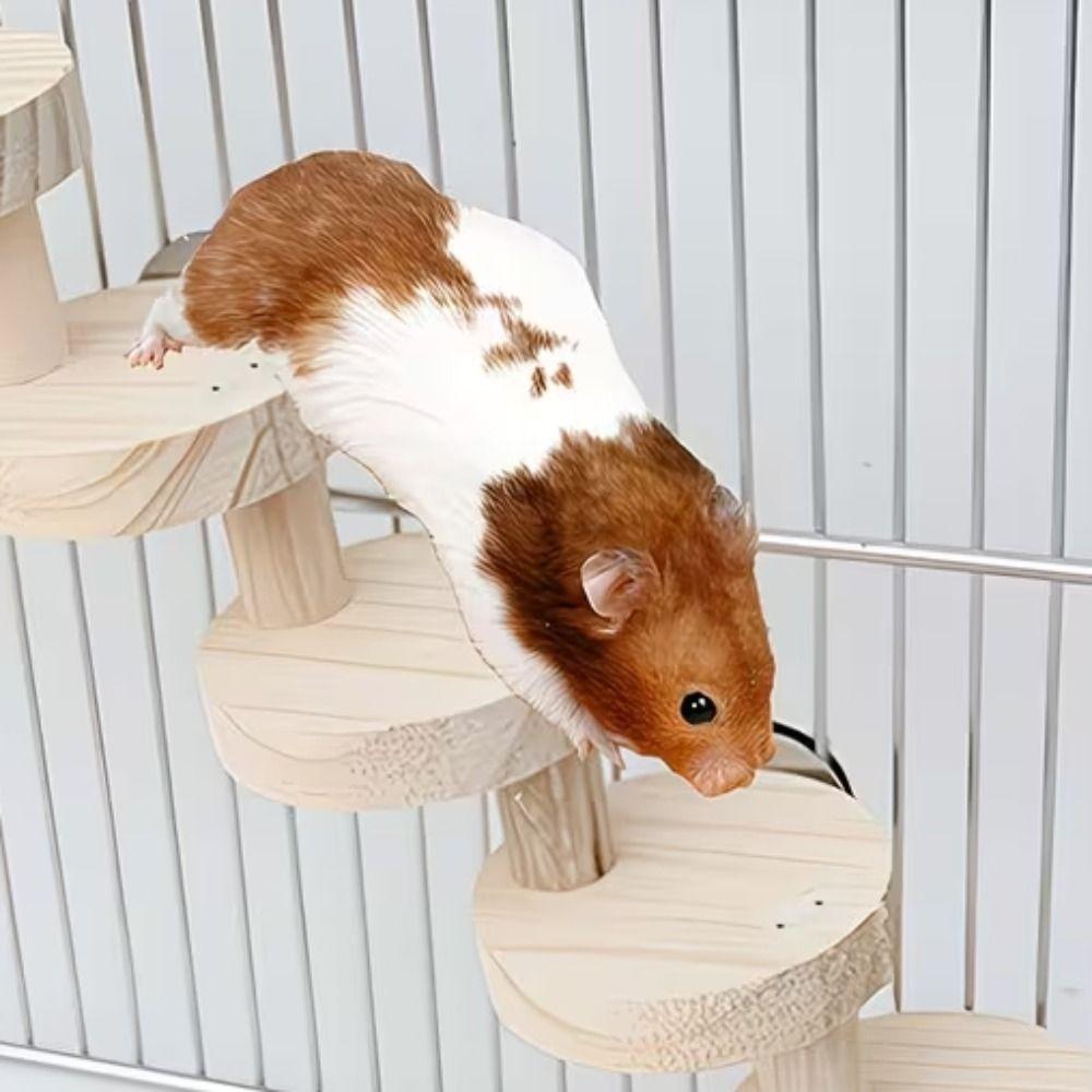 Bite Resistant Platform Jumping Board Scratching Surface Small Pets Stairs  Pet Cage