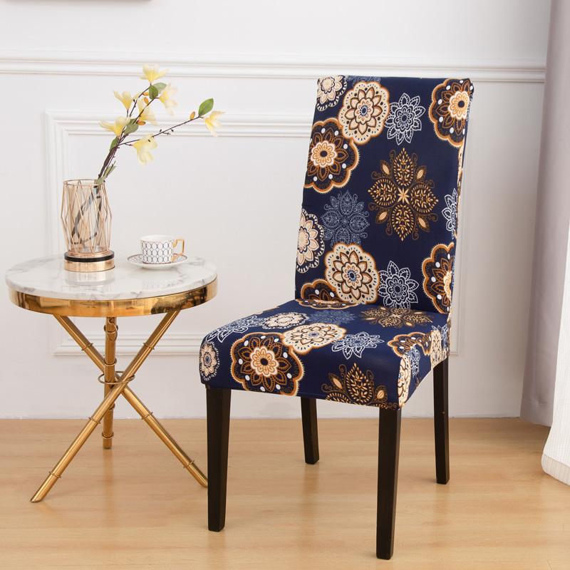 LANMOLIFEChair Cover Printed Dining Chair Covers Stretchable Washable Kitchen Chair Covers Suitable for Banquet Party Decoration