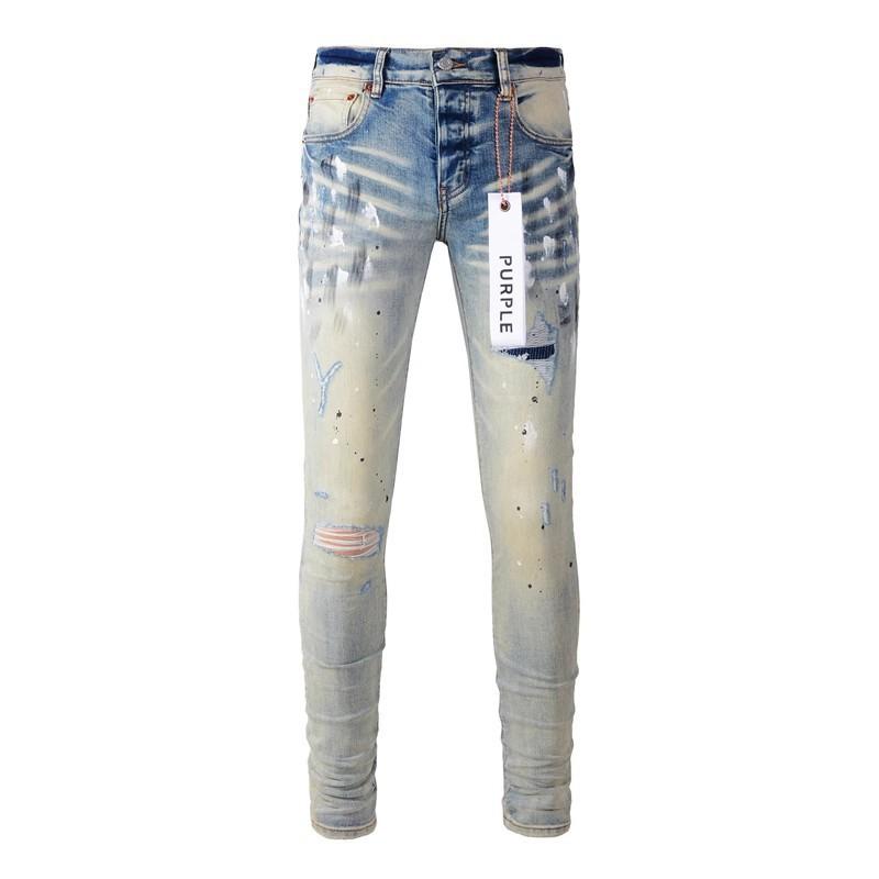 Men Women Slim Fit Distressed Patchwork Flared Denim Jeans Mid-Rise Stretch Cotton Casual Pants