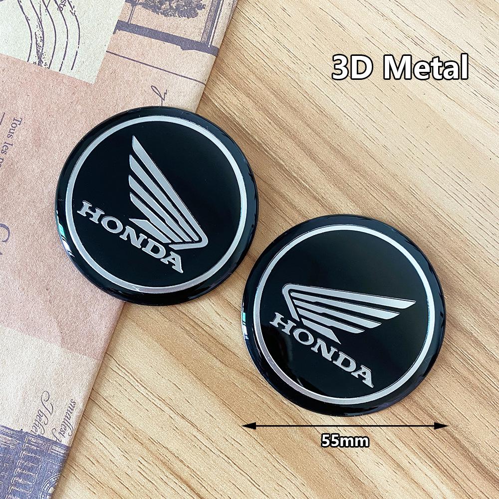 Autocollant Métal Logo Gravé au Laser Réservoir de Carburant Moto Honda