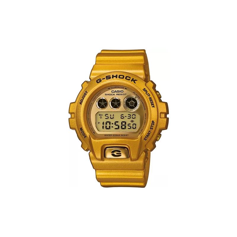 

Casio CASIOG-SHOCK series fashionable classic waterproof alarm clock timer shockproof 200 meters quartz movement resin strap Japanese and DW-6900GD-9 золотий