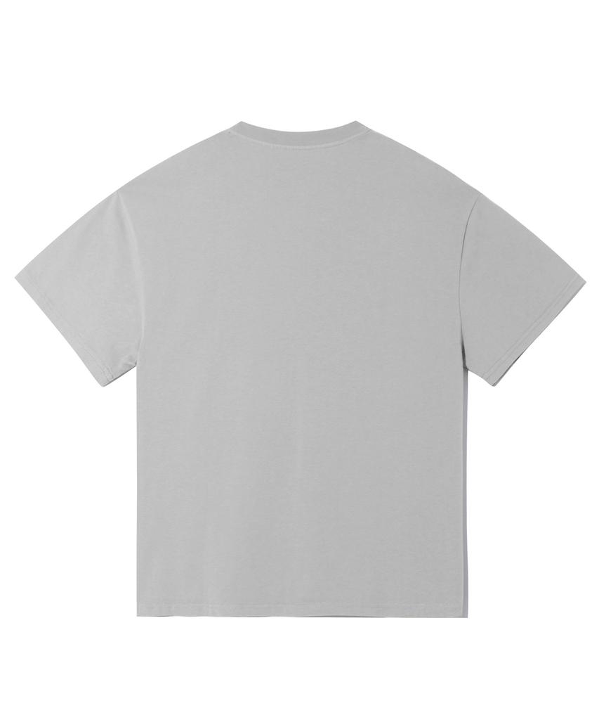 TRILLION Skateboard Pigment Graphic Short Sleeve T-Shirt (Light Gray)