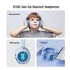 Children's Wireless Over-Ear Bluetooth Headphones with Hearing Protection and Luminous Ear Cups for Extended Battery Life