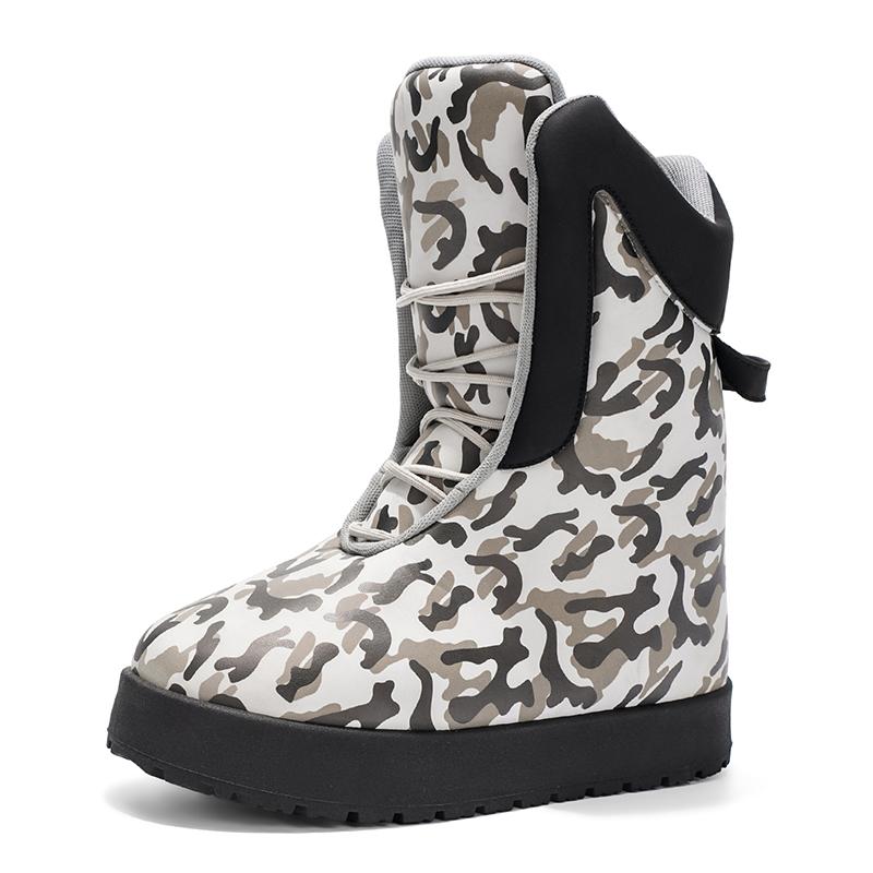 

Мужские камуфляжные ботинки с высоким голенищем, утепленные, мягкие, холодостойкие, теплые, уличные, нескользящие, праздничные подарки, новые, зимние, шикарные 39