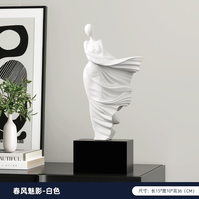 Figurines Nordic Abstract Character Resin Sculpture Crafts Office Cafe Table Ornament Art Living Room Desktop Statues Home Decor