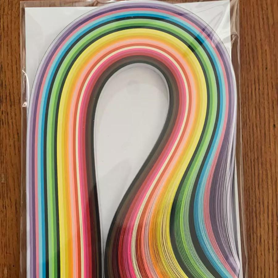 260 Colorful Quilling Strips in 26 Colors, Available in 3mm, 5mm, 7mm, and 10mm Options