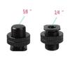 1/4 To 5/8 Female To Male Double Layer Thread Screw Mount Adapter Tripod Plate Screw Mount for Camera Flash Tripod Mic