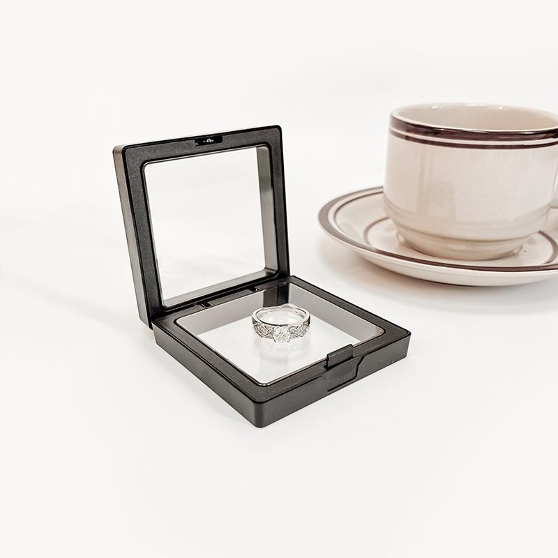 Transparent Anti-Oxidation Pe Film Jewelry Box Suspension Box Sealed Dust-Proof Packaging Box Bracelet Jewelry Display Box