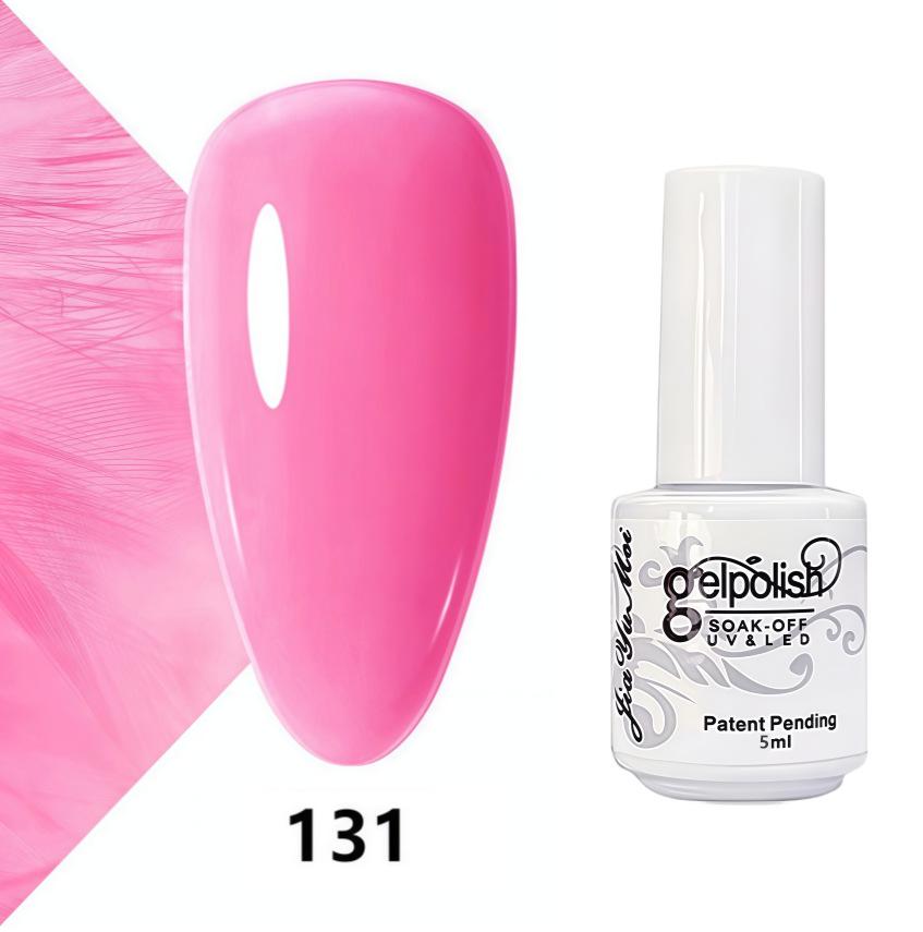 GELPOLISH Nail Art Set: Base, Top Coat, Transparent & White Gel Polishes