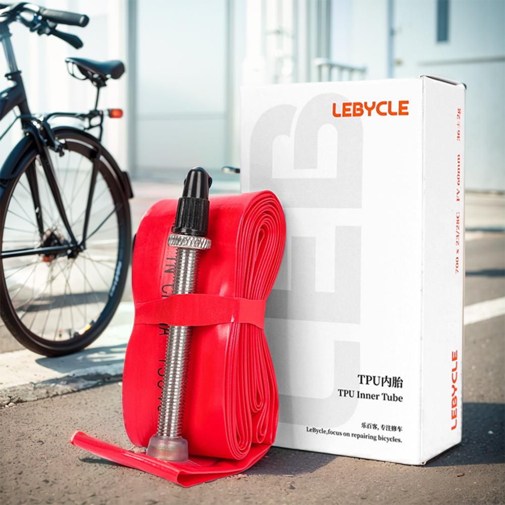700C X 23 25 28C Ultralight Bike Inner Tube 60mm Length  Valve Road Bicycle TPU Inner Tube Super Light Tube for Road Bike