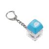 Relaxing DIY Keyboard Fidget Keychain Keys Button With Light Clicker Toy Good Luck Keycap Pinch Toy