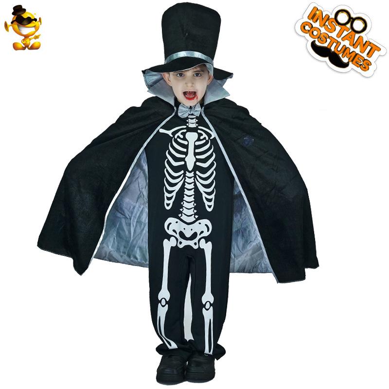 Dětské Pánské Halloweenské Hrůzostrašné Kosti Párty Oblečení Oblečení na Scénu Cosplay Kostýmy Cosplay