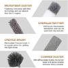 Microfiber Duster for Cleaning Fan, High Ceiling, Blinds, Furniture, Cars , 9PCS Extendable Feather Duster (Stainless Steel) 30 to 100 Inches,